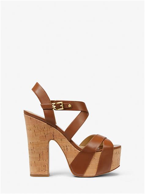 michael kors suki leather sandals in yellow|Michael Kors black and white.